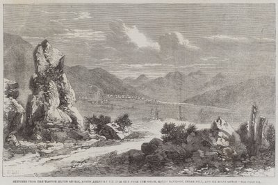 Sketches from the Washoe Silver Region, North America, Virginia City from the South, Mount Davidson, Cedar Hill, and Six Miles Gutch by Richard Principal Leitch